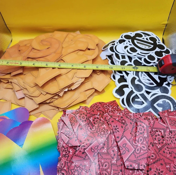 Hundreds of Punch Out Coated Letters Numbers Lot Children Learning School - Picture 4 of 4